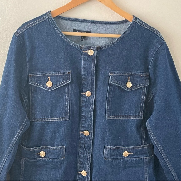 Talbots button denim jacket - Picture 5 of 11